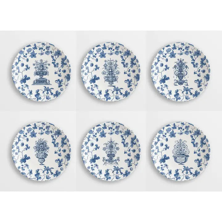 Garden of Eden Set of 6 Porcelain Bread Plates