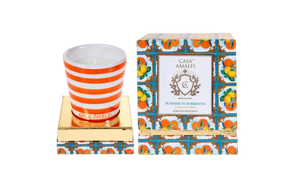 Handpainted Italian Soy Candle - Citrus Love